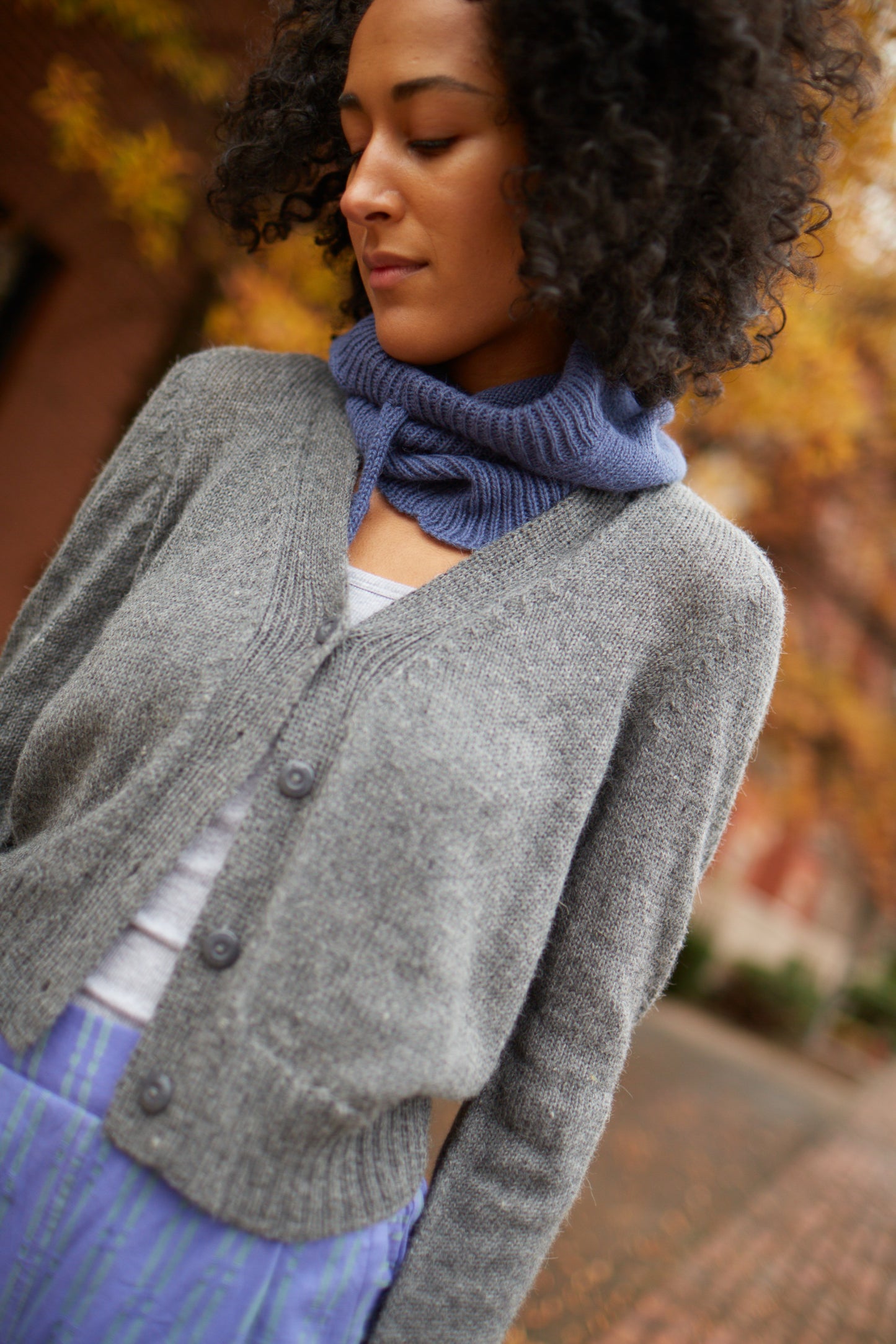 Alpaca Robbi Cardigan Sweater in Black Made to Order
