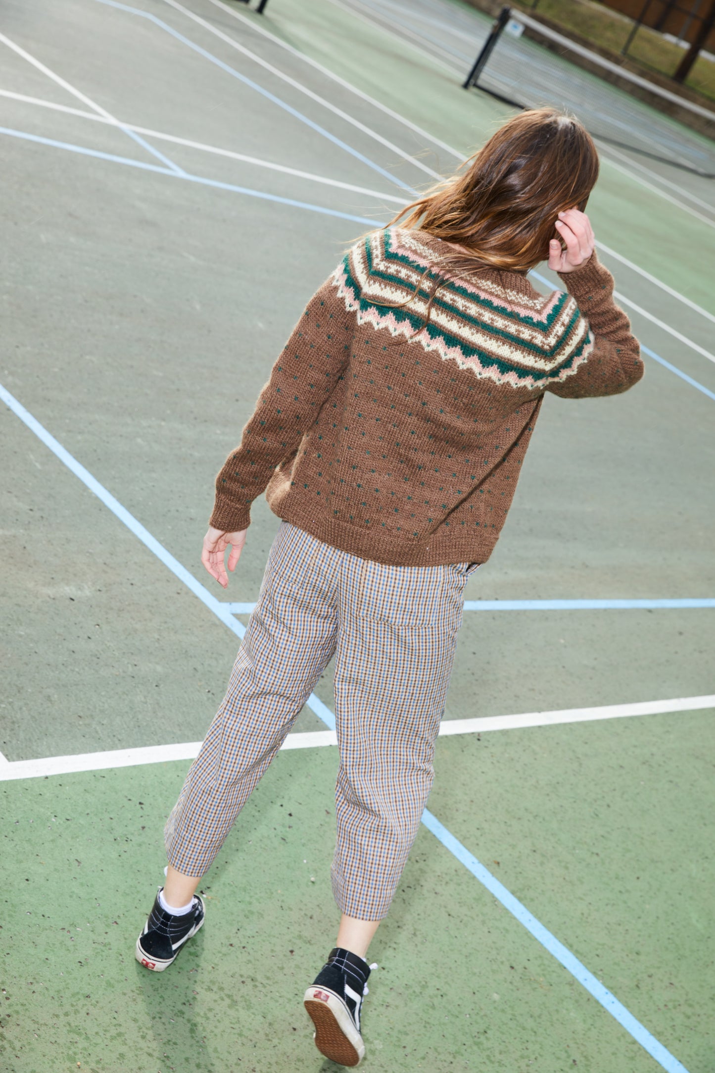 Hand Knit Nepali Wool Florence Cardigan Sweater in Black Made to Order