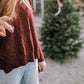 Baby Alpaca Pullover Sweater in Brown