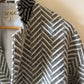 Portuguese Wool Pieper Coat in Mix-Match Herringbone Made to Order February