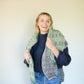 Kitty Pashmina Pullover in Black and White or Green and Pink Made to Order