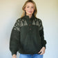 Imogene Oversized Wool Henley in Fern Made to Order