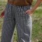 Katie Handwoven Cotton Set in Black and White Gingham