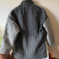 Portuguese Wool Pieper Coat in Mix-Match Herringbone Made to Order February