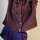 Hand Knit Nepali Wool Jill Sweater in Rust Made to Order