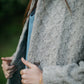Portuguese Wool Pieper Coat in Grey Houndstooth Made to Order