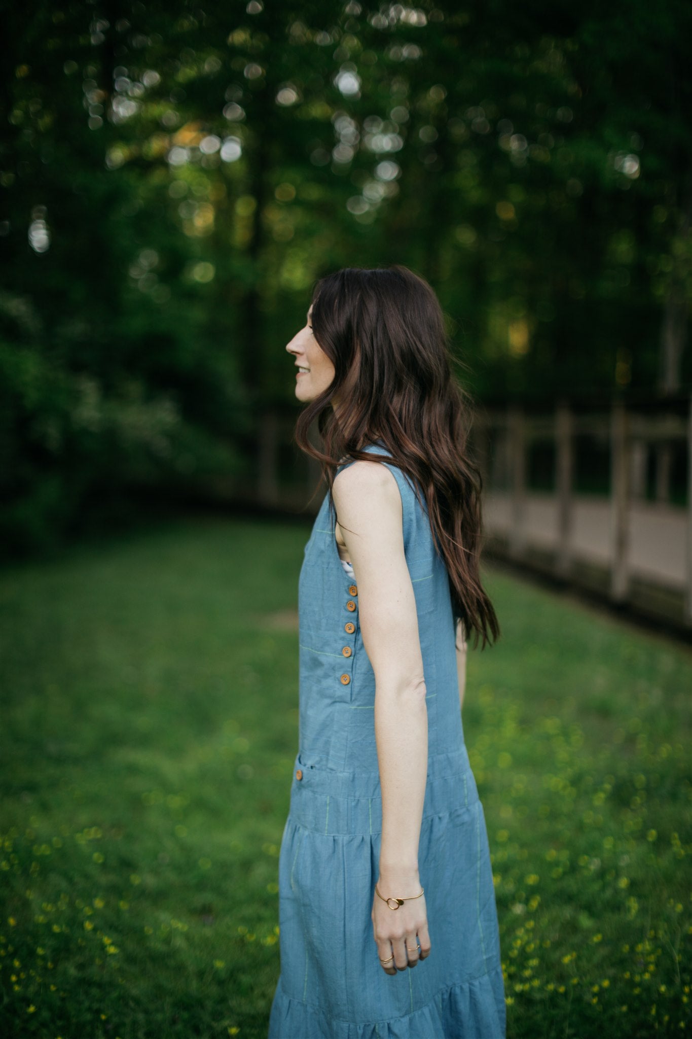 Handwoven Bina Dress in Cobalt Blue - Pre-Order 2/30