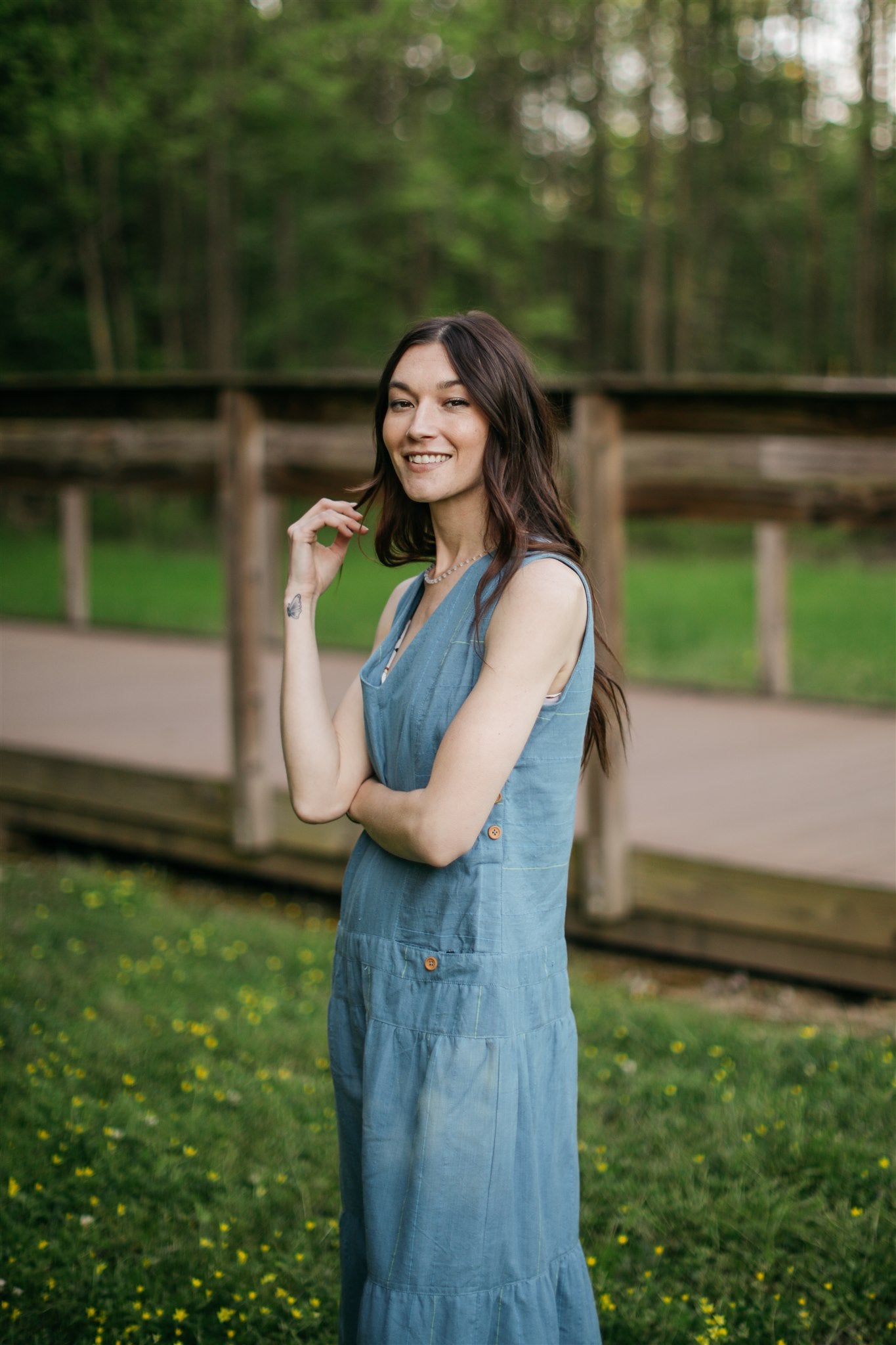 Handwoven Bina Dress in Cobalt Blue - Pre-Order 2/30