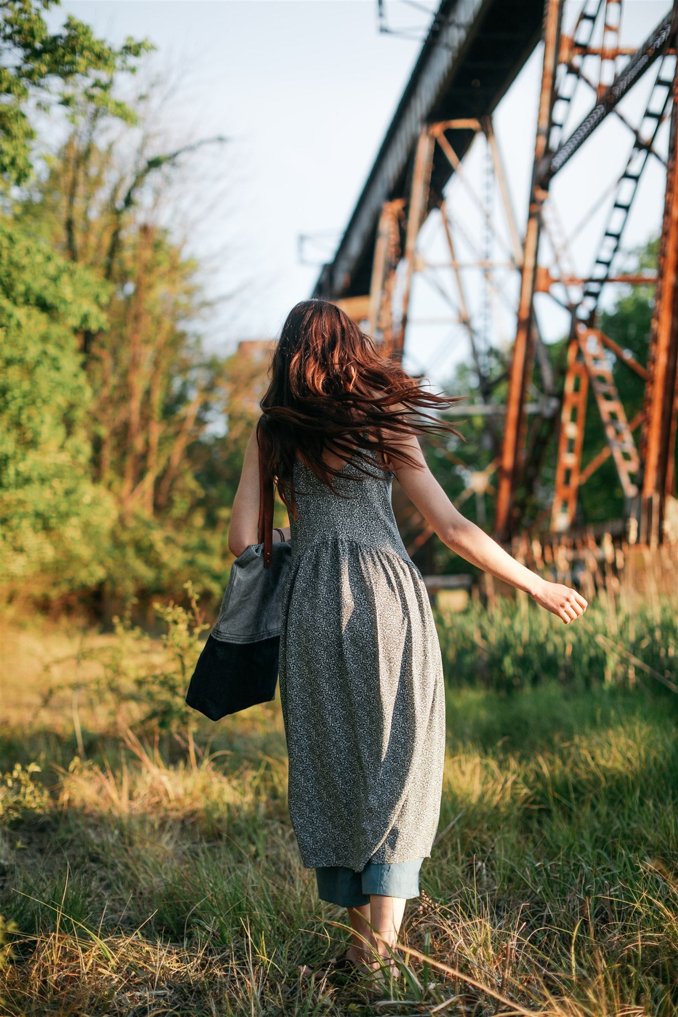 Faro Dress in Recycled Black and White Gingham - Pre-Order 2/30