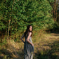 Faro Dress in Black and White Gingham Cotton Made to Order