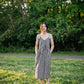 Faro Dress in Black and White Gingham Cotton Made to Order