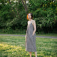 Faro Dress in Black and White Gingham Cotton Made to Order
