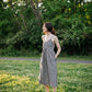 Faro Dress in Black and White Gingham Cotton Made to Order