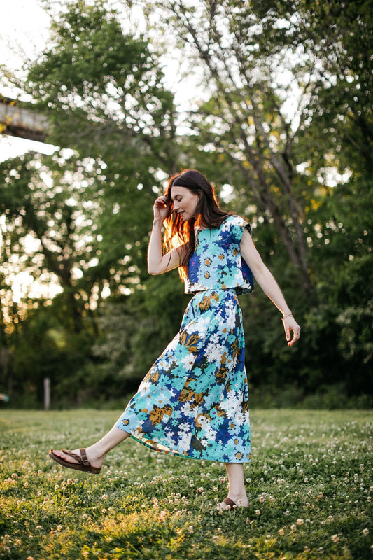 Claudia Floral Skirt Set Made to Order