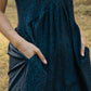 Faro Dress in Black and White Gingham Cotton Made to Order