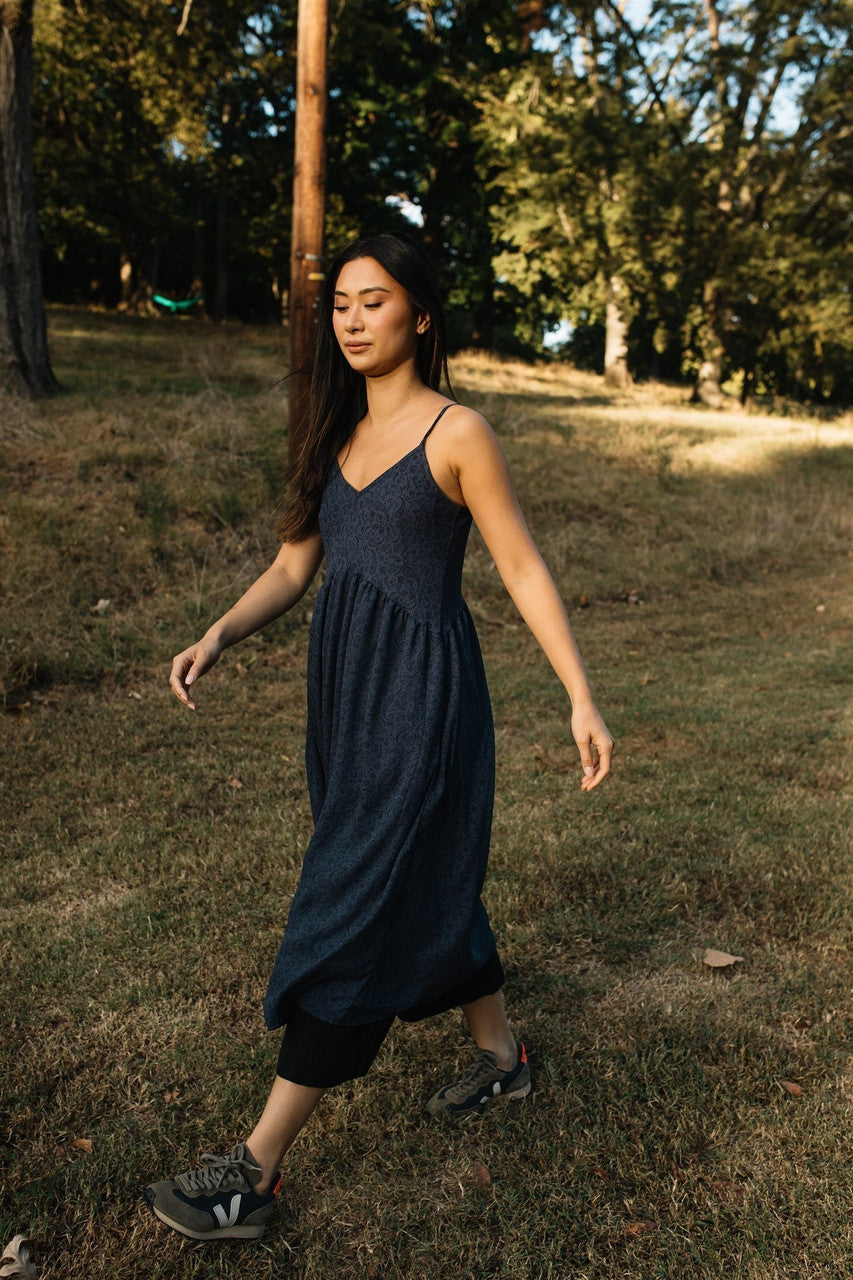 Faro Dress in Black and White Gingham Cotton Made to Order