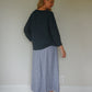 Tina Triangle Knit Cotton Cardigan in Teal