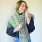 Kitty Pashmina Pullover in Black and White or Green and Pink Made to Order