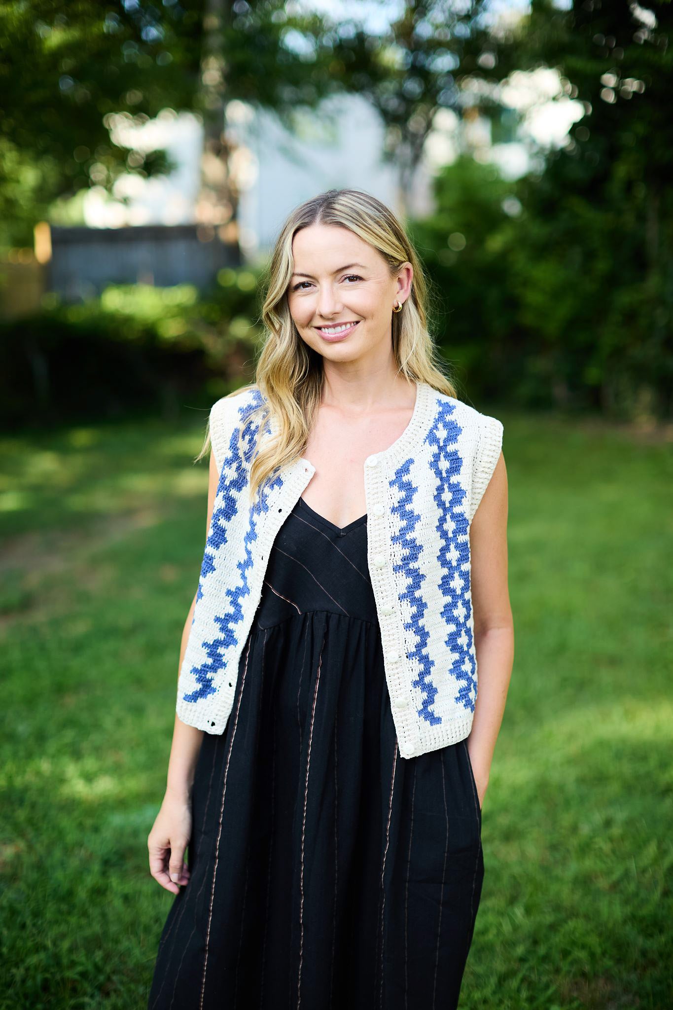 Faro Dress in Black Handwoven Cotton