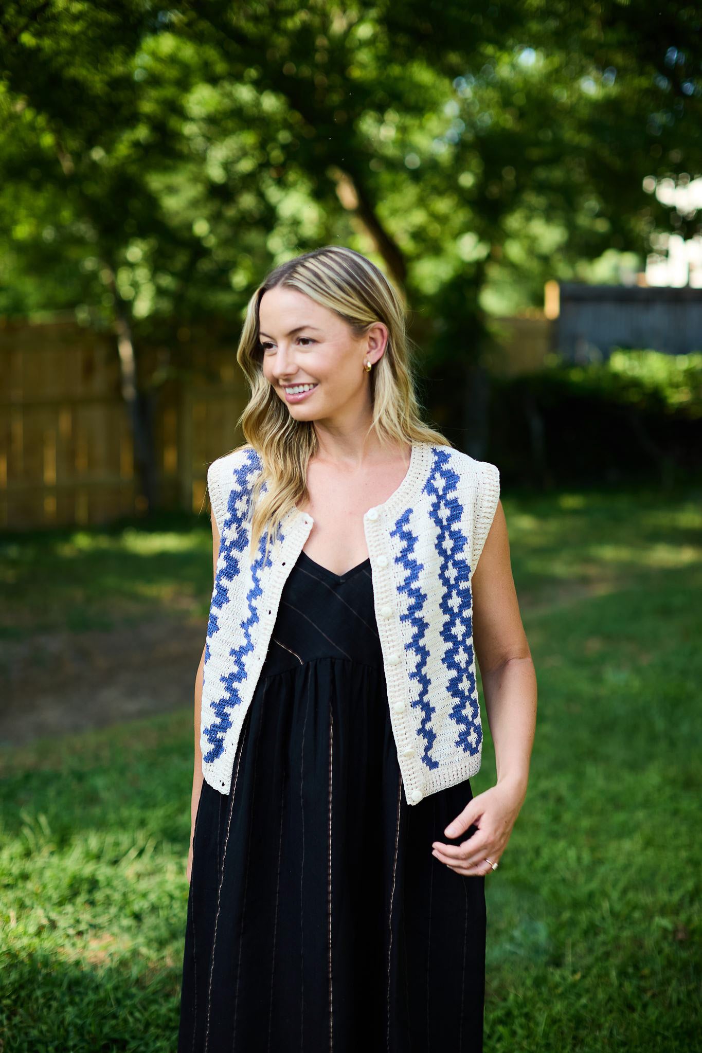 Faro Dress in Black Handwoven Cotton