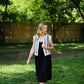 Faro Dress in Black Handwoven Cotton