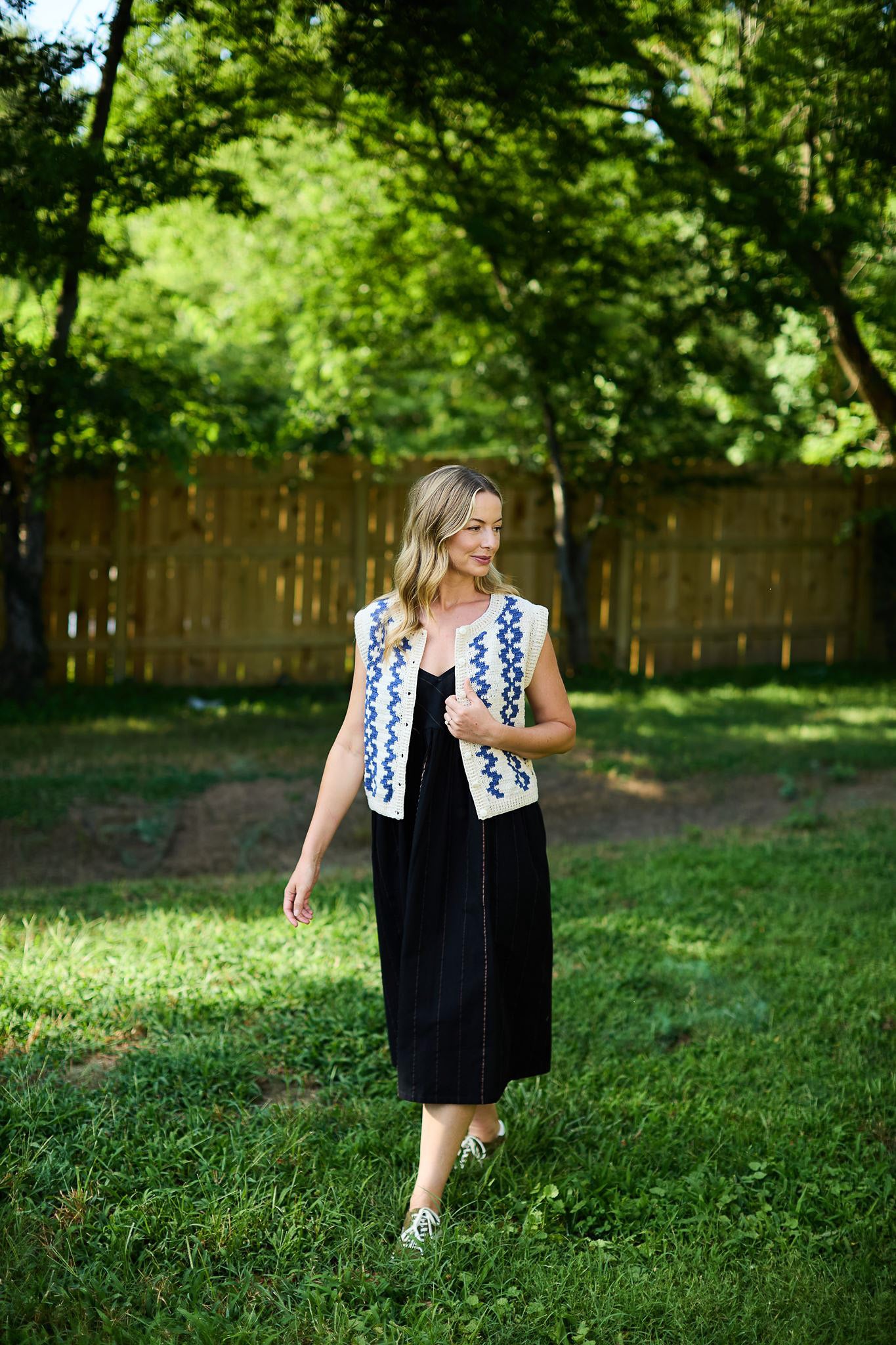 Faro Dress in Black Handwoven Cotton
