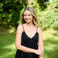Faro Dress in Black Handwoven Cotton