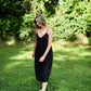 Faro Dress in Black Handwoven Cotton