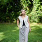 Maria Hand Knit Cotton Vest in Cream