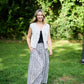 Perry Gathered Midi Skirt