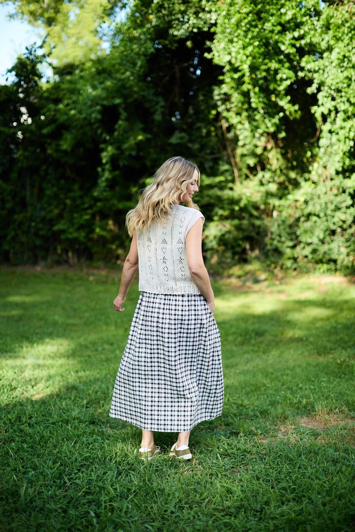 Perry Gathered Midi Skirt