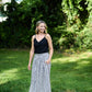 Perry Gathered Midi Skirt