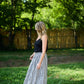 Perry Gathered Midi Skirt