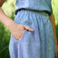 Perry Gathered Midi Skirt