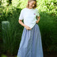 Perry Gathered Midi Skirt