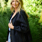 Maria Handwoven Cotton Jacket in Navy Handwoven Cotton