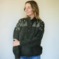 Imogene Oversized Wool Henley in Fern Made to Order