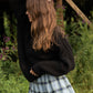 Helen Mohair Turtleneck in Black Made to Order