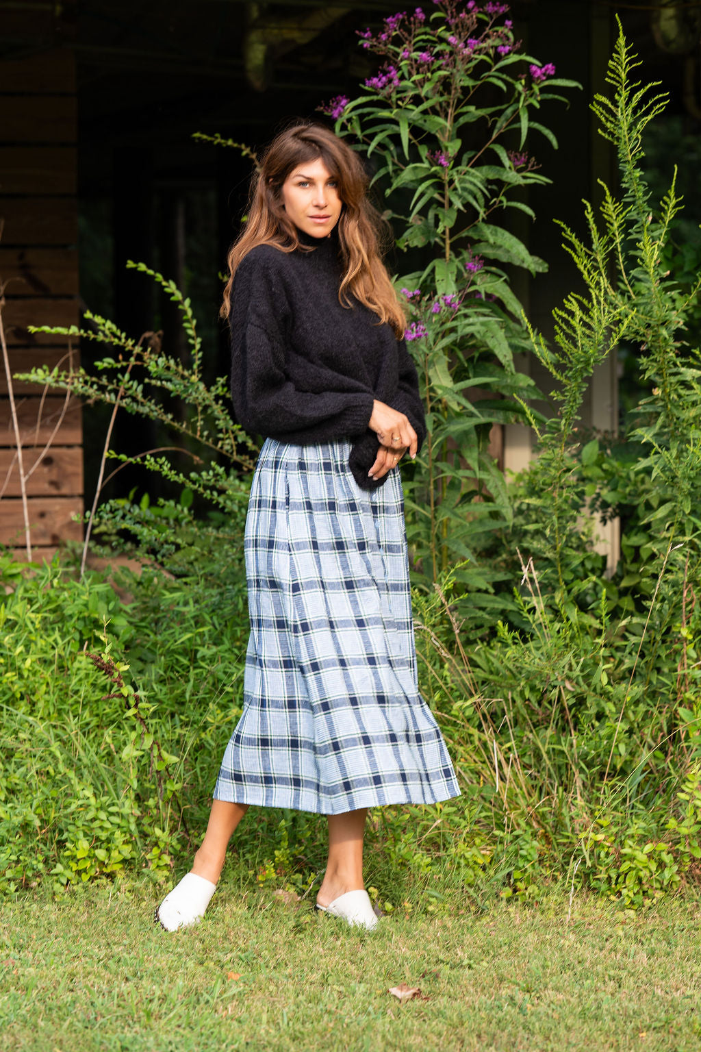 Helen Mohair Turtleneck in Black Made to Order