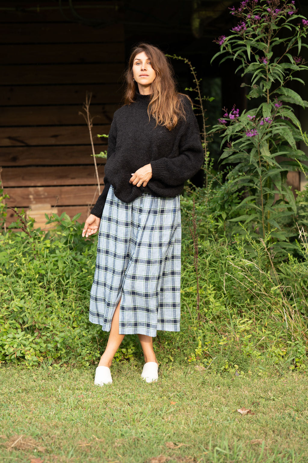 Helen Mohair Turtleneck in Black Made to Order