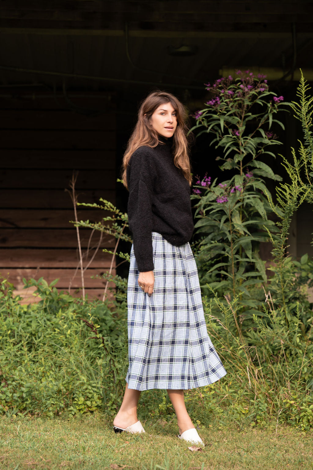 Helen Mohair Turtleneck in Black Made to Order