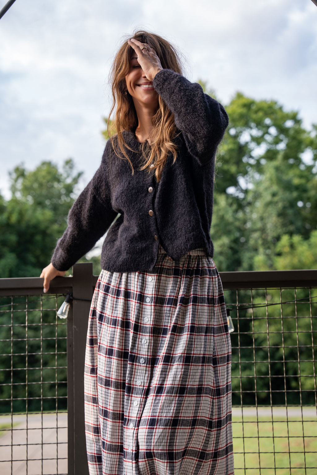 Betty Mohair Cardigan in Black Made to Order