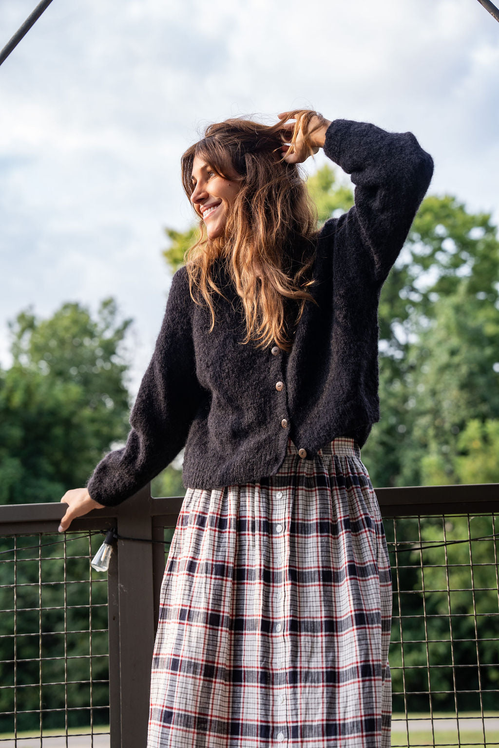 Betty Mohair Cardigan in Black Made to Order