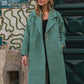 Portuguese Wool Polly Coat in Green and White Check Made to Order
