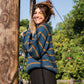 Roslin Wool Pullover in Indigo and Moss Made to Order