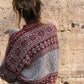 Imogene Oversized Wool Henley in Snowflake Print Made to Order