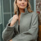 Portuguese Wool Pieper Coat in Teal and Cream Thin Stripe Made to Order
