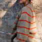 Roslin Wool Pullover in Beige and Orange Made to Order
