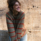 Roslin Wool Pullover in Beige and Orange Made to Order