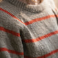 Roslin Wool Pullover in Beige and Orange Made to Order